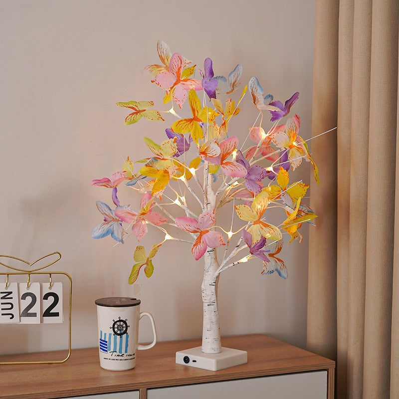 Butterfly Tree Birch Tree Insect Series Decorative Lights And Colored Lights