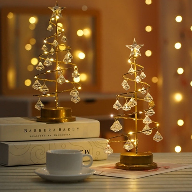 Star Crystal Christmas Tree Decorative Lights