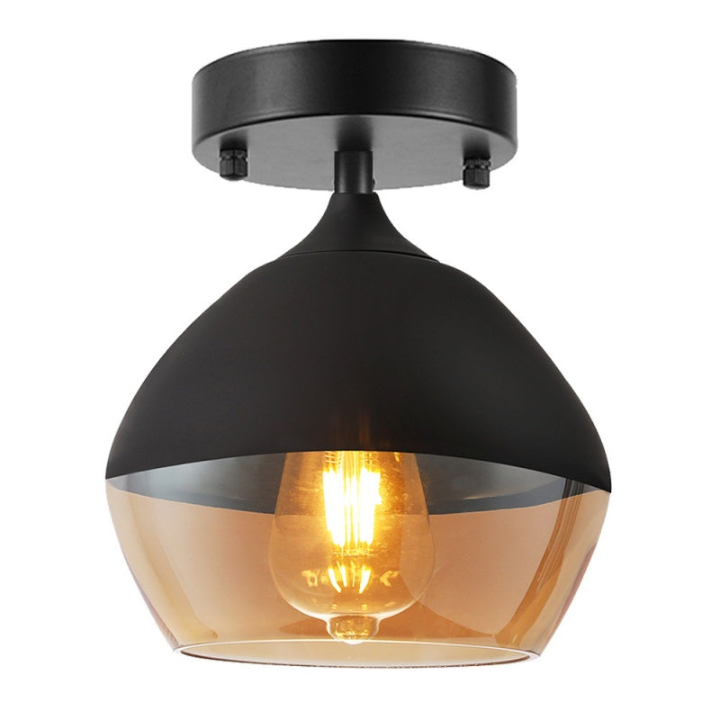 Modern And Simple Transparent Glass Ceiling Lamp