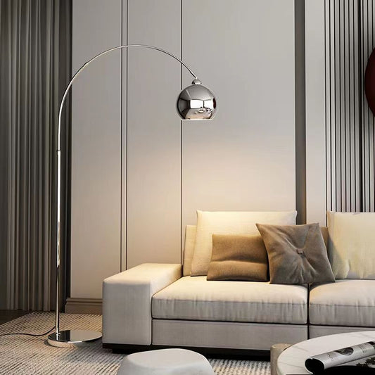 Silver Simple Floor Lamp