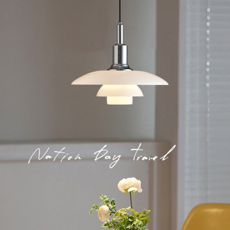 Design-Sense Glass Chandelier For Bedroom And Dining Room