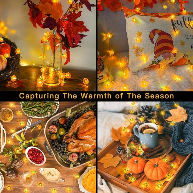 Halloween Pumpkin-Shaped Scene Decoration String Of Lights