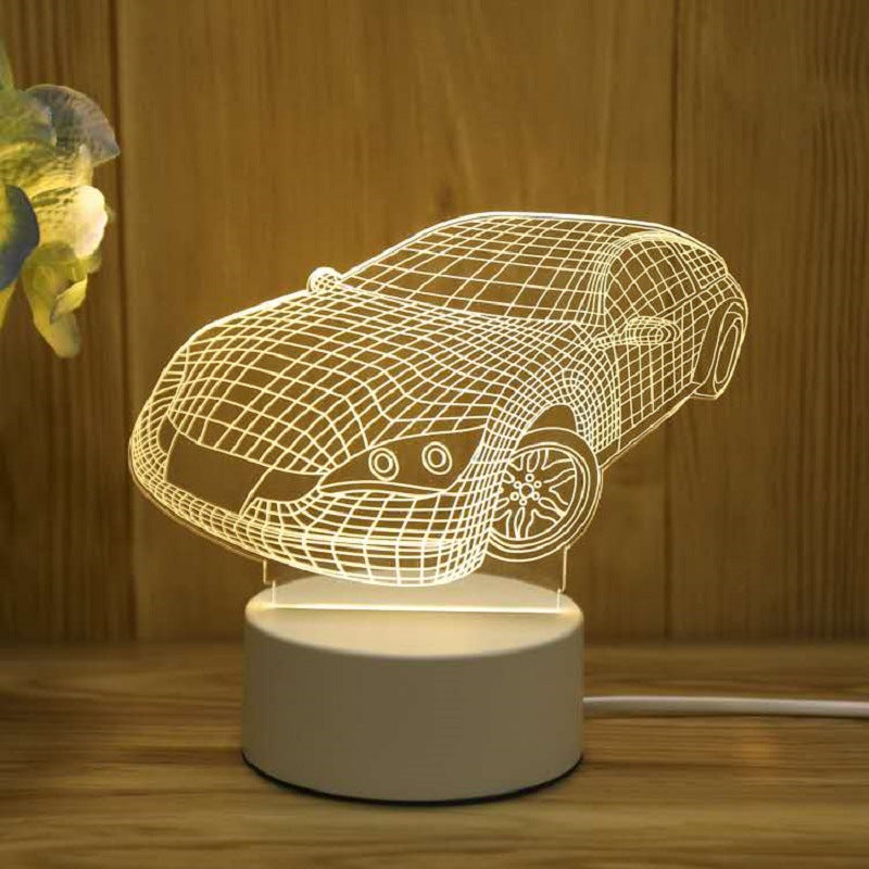 Creative 3D nightlight children's cartoon LOGO lamp Birthday gift student graduation gift