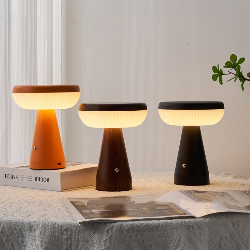 Mushroom Night Light, Simple Bedroom Bedside Charging Atmosphere Table Lamp