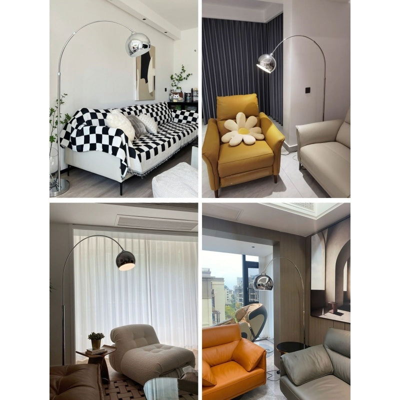 Silver Simple Floor Lamp