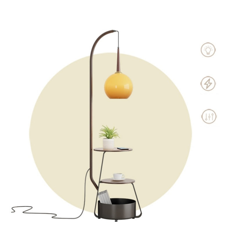 Retro Floor Lamp With Storage Function