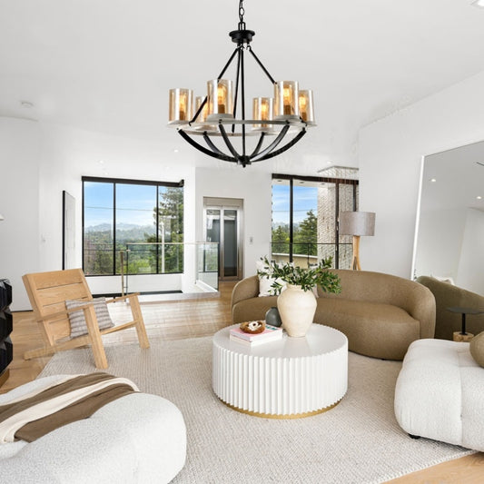 Chandelier Dining Room Living Room Iron Art Light Luxury Retro Chandelier