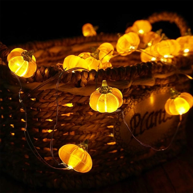 Halloween Pumpkin-Shaped Scene Decoration String Of Lights
