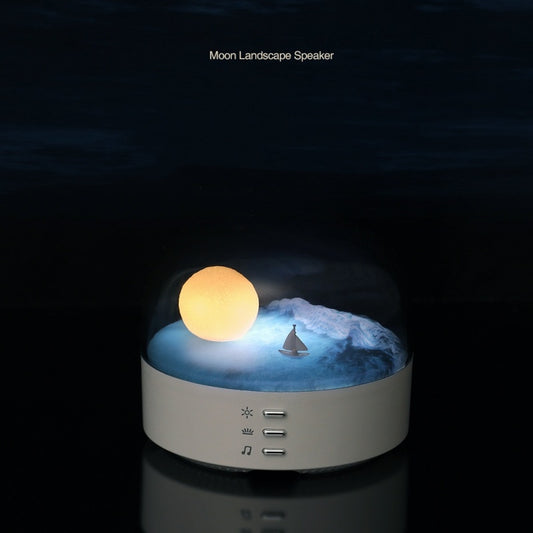 Moon Boat Bluetooth Speaker Night Lamp