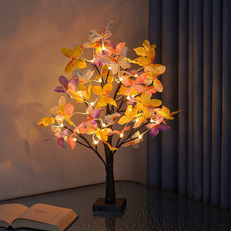 Butterfly Tree Birch Tree Insect Series Decorative Lights And Colored Lights