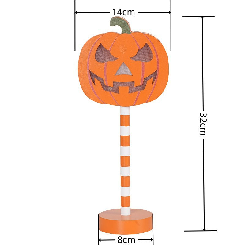 Halloween-Themed Wooden Decorative Lights