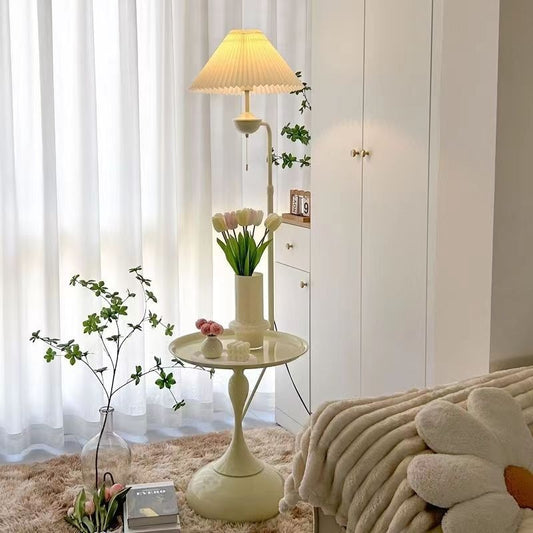 Cream Table Floor Lamp