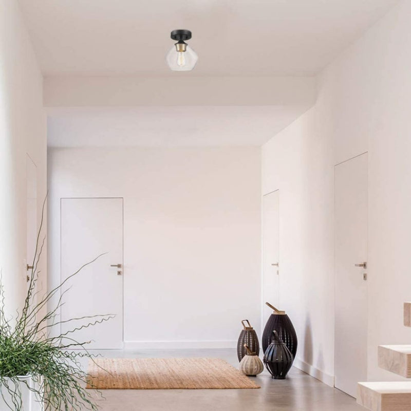Modern And Simple Transparent Glass Ceiling Lamp