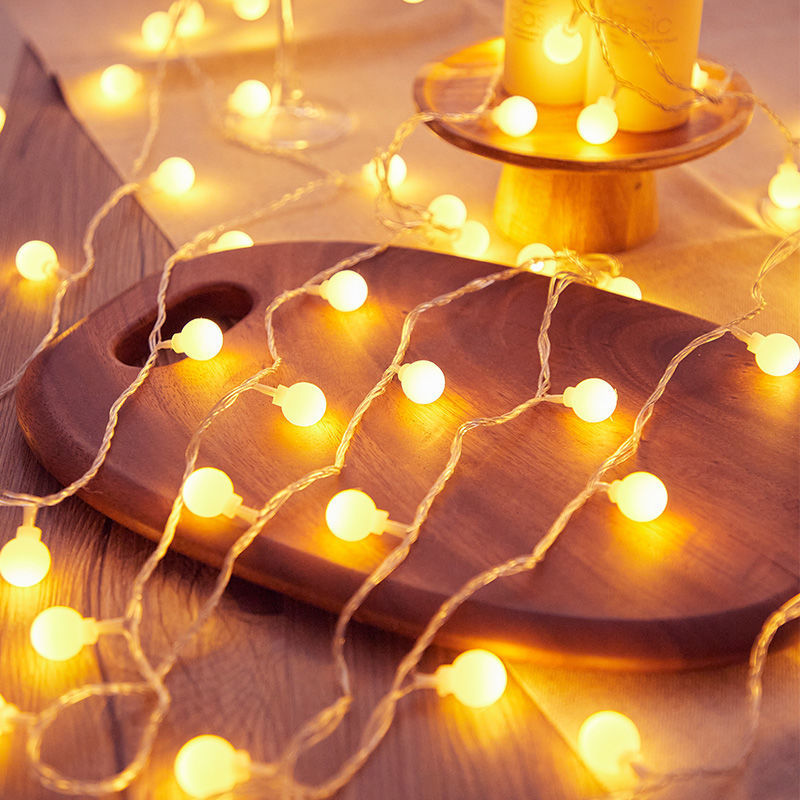 LED lights string room Christmas New Year's Day dormitory decoration flashing lights set up stalls camping atmosphere lights