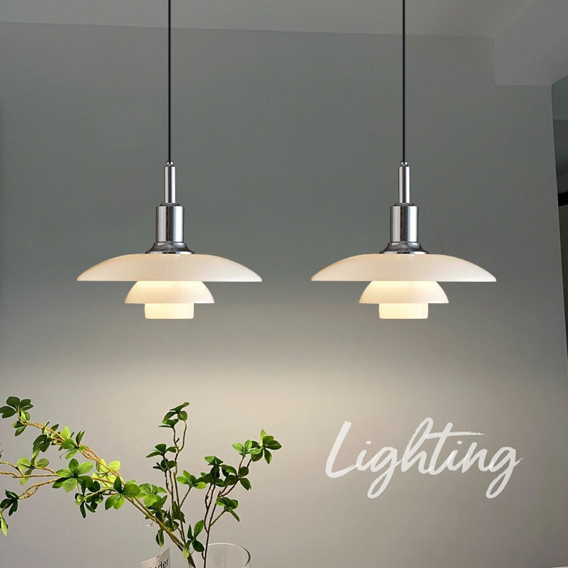 Design-Sense Glass Chandelier For Bedroom And Dining Room