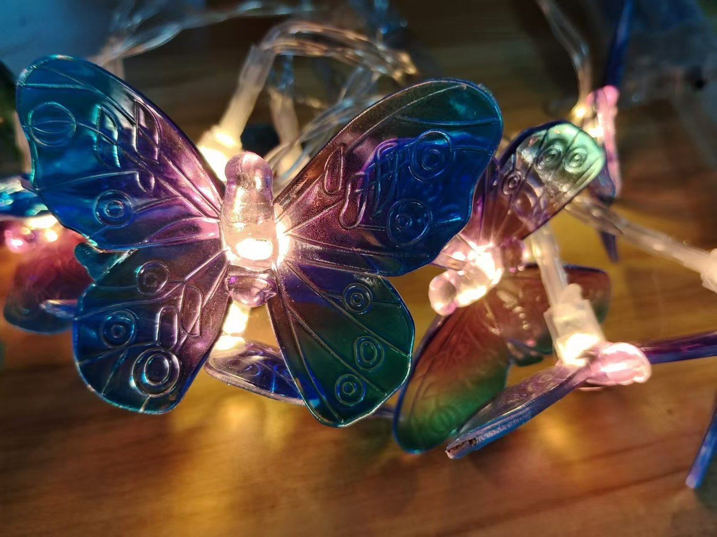 LED lights Butterfly lights string battery lights Outdoor fairy night lights Room wedding decoration lights