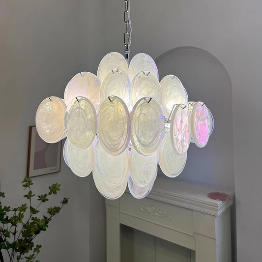 Dreamy And High-End Glass Chandelier For Living Room Dining Room And Bedroom