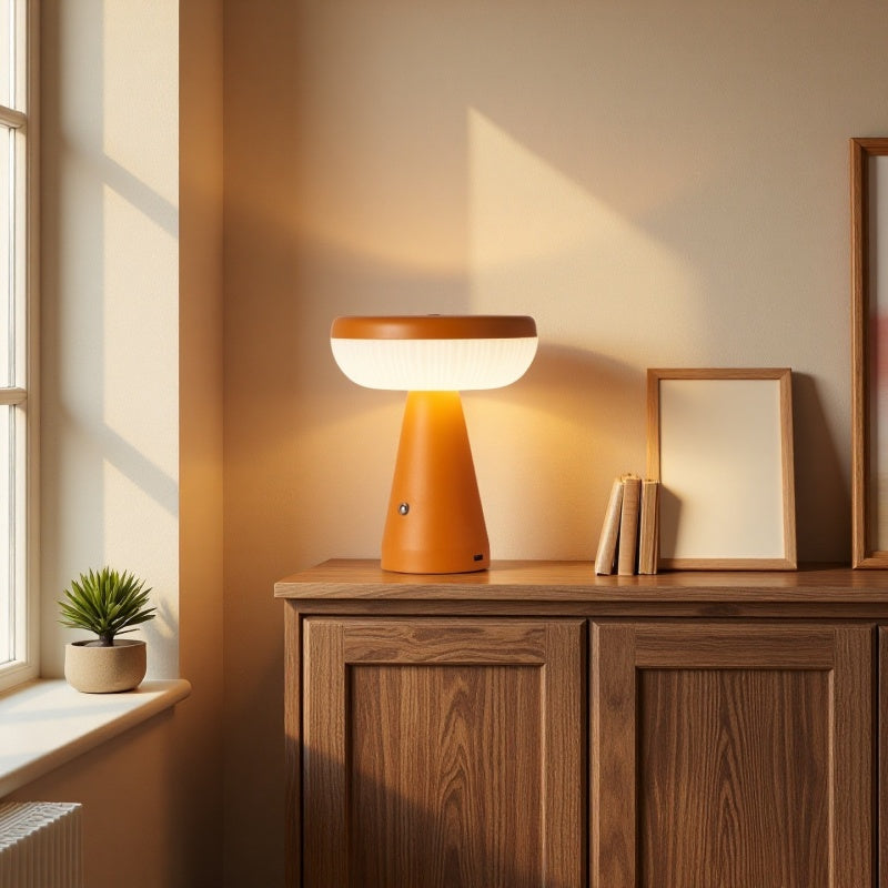 Mushroom Night Light, Simple Bedroom Bedside Charging Atmosphere Table Lamp