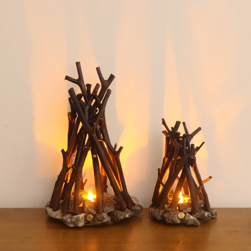 Creative Branch-Shaped Decorative Three-Dimensional Bonfire Ornament