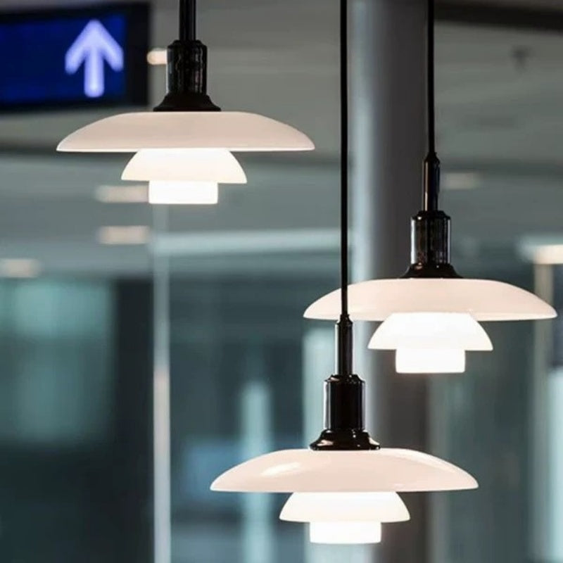 Design-Sense Glass Chandelier For Bedroom And Dining Room