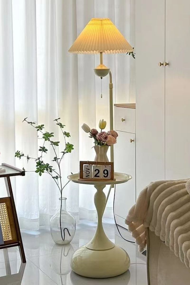 Cream Table Floor Lamp