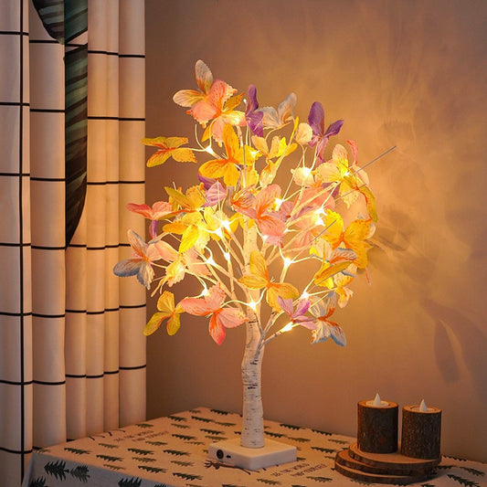 Butterfly Tree Birch Tree Insect Series Decorative Lights And Colored Lights