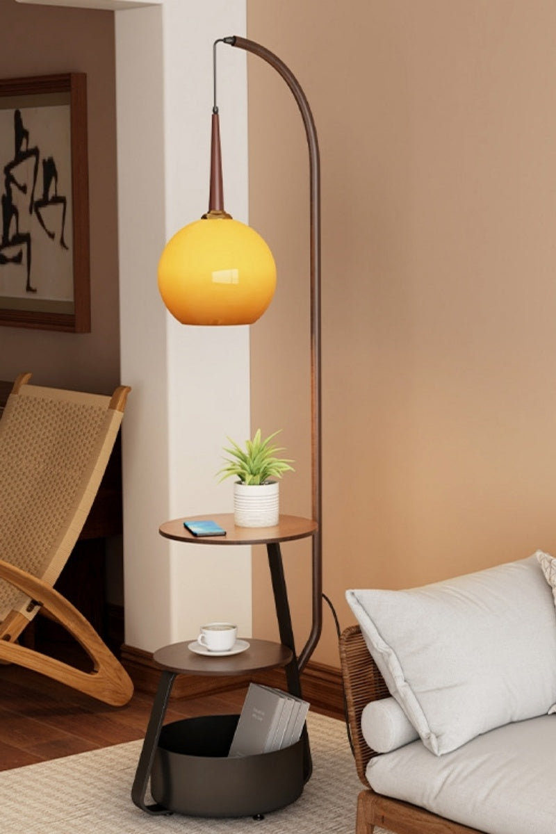 Retro Floor Lamp With Storage Function