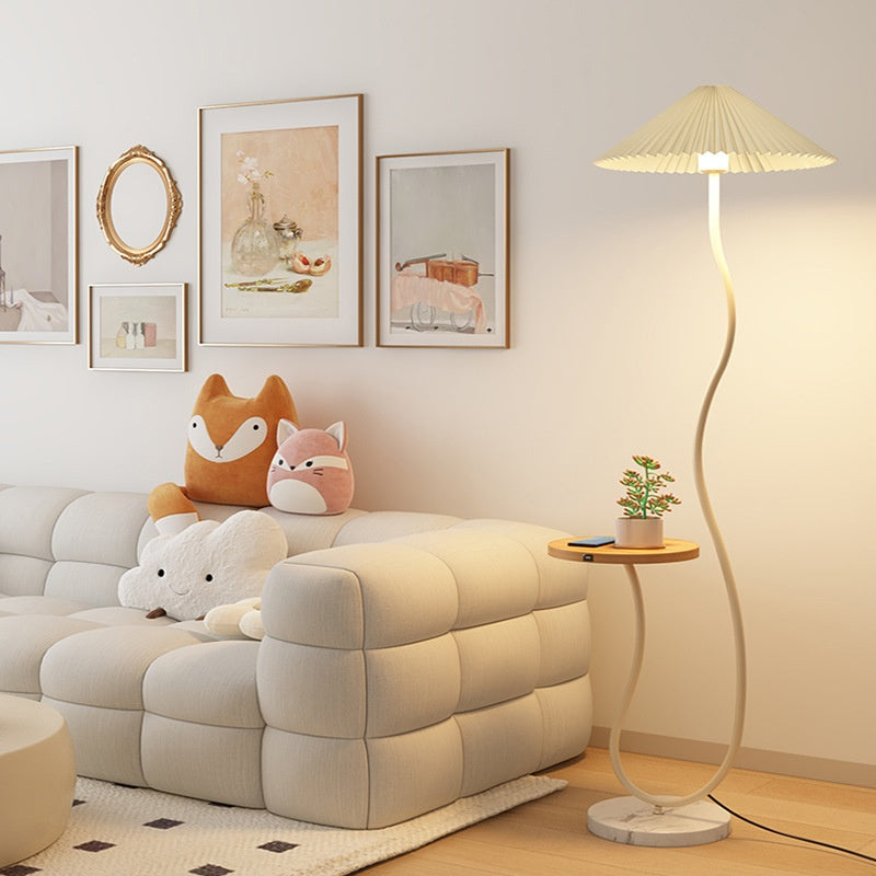 Retro Floor Lamp With Coffee Table
