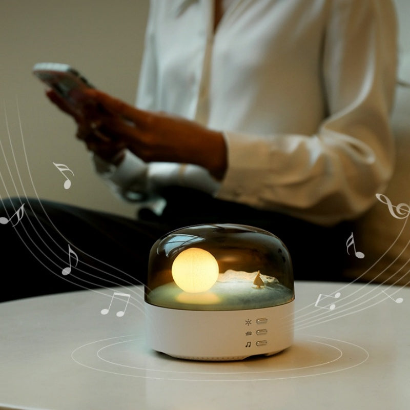 Moon Boat Bluetooth Speaker Night Lamp