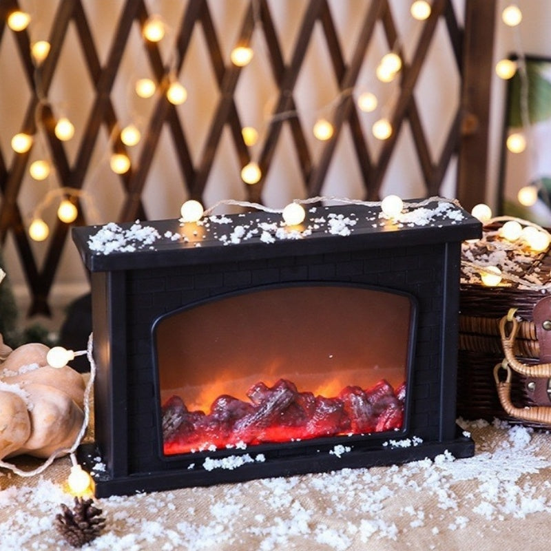 Simulated LED Flame-Shaped Fireplace Decorative Light