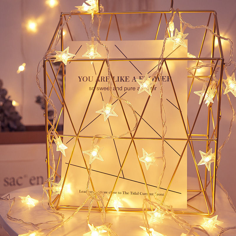 LED lights string room Christmas New Year's Day dormitory decoration flashing lights set up stalls camping atmosphere lights