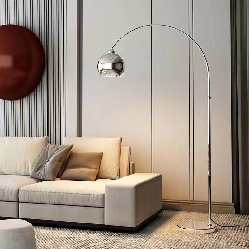 Silver Simple Floor Lamp