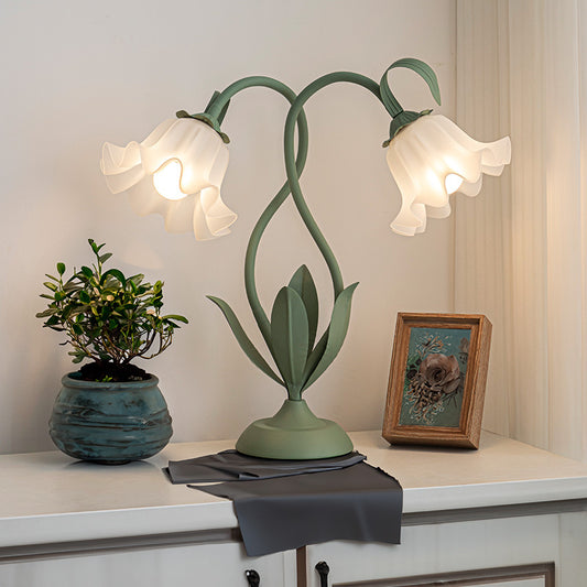 Double Flower Romantic Atmosphere Table Lamp