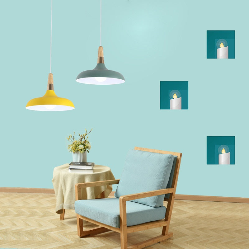 Modern And Simple Macaron Light Living Room And Dining Room