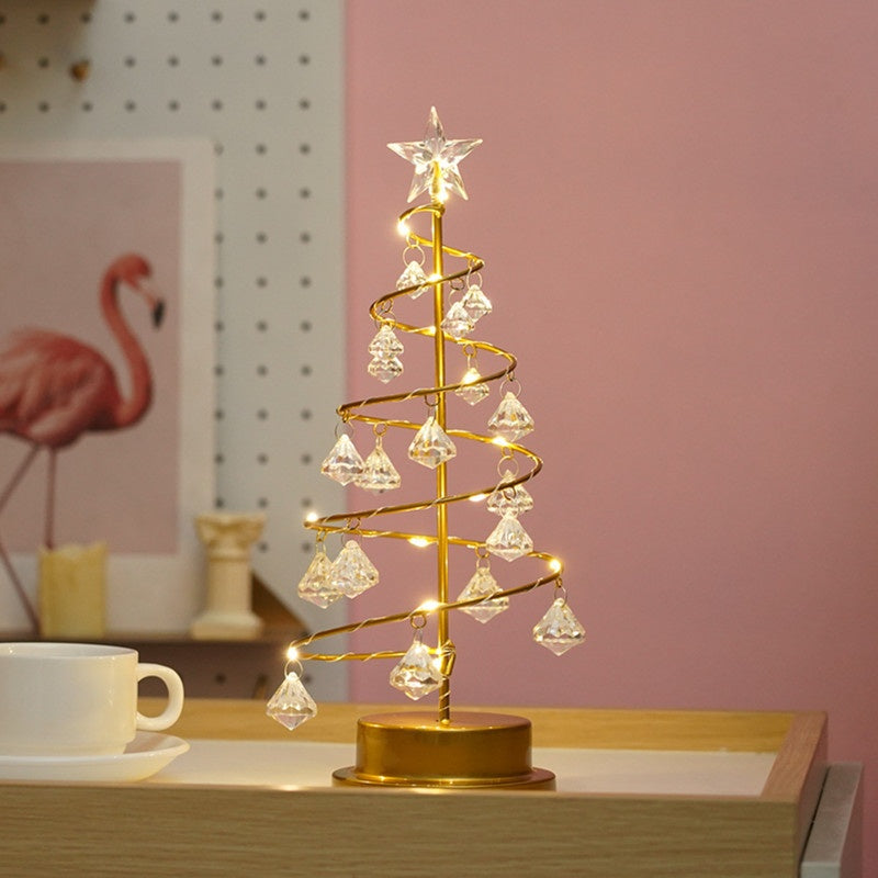 Star Crystal Christmas Tree Decorative Lights