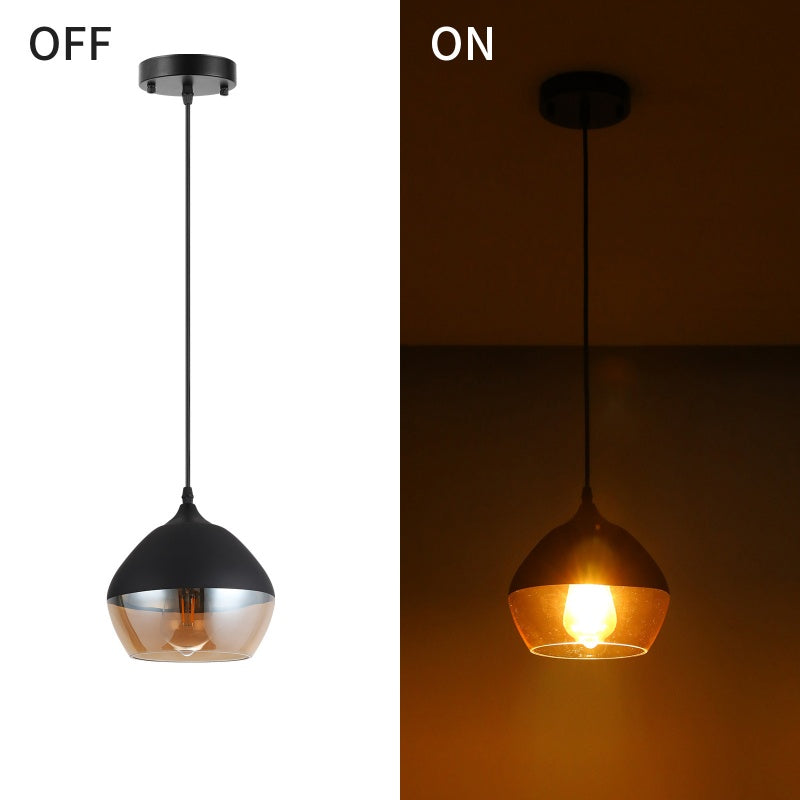 Modern And Simple Transparent Glass Ceiling Lamp
