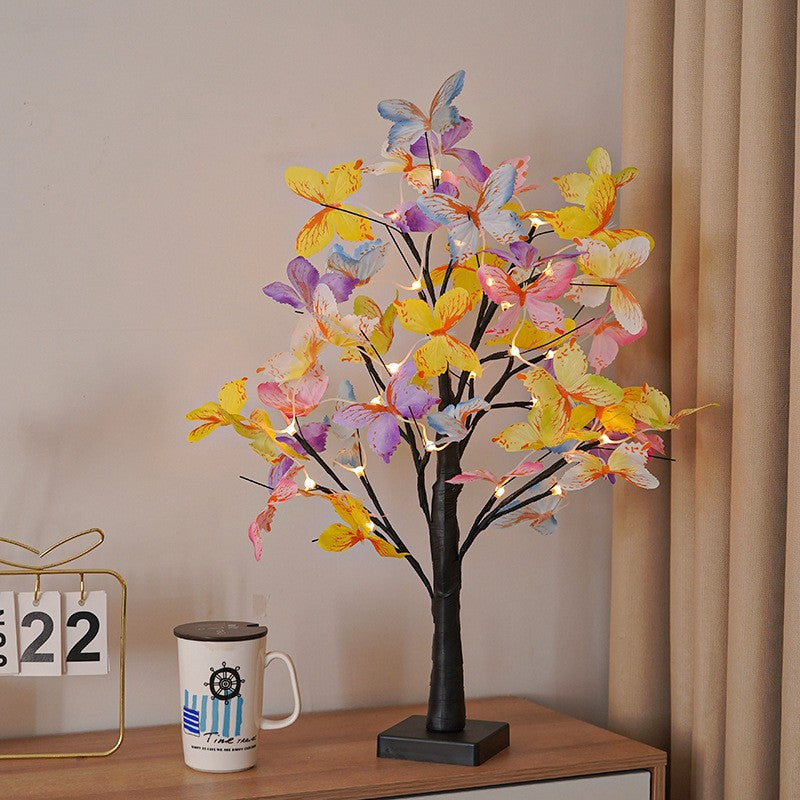 Butterfly Tree Birch Tree Insect Series Decorative Lights And Colored Lights