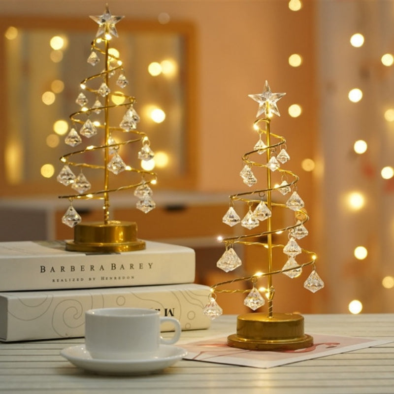 Star Crystal Christmas Tree Decorative Lights