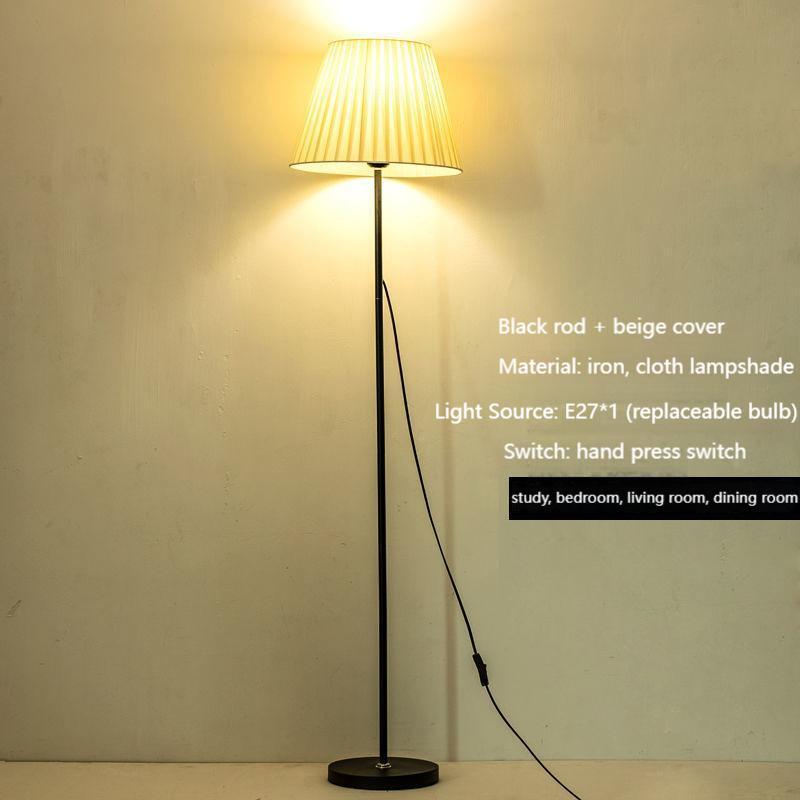 Floor lamp living room bedroom bedside lamp Modern creative warm LED remote control background light