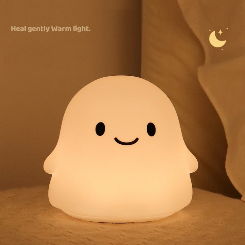 Cute Ghost Bedside Night Light For Halloween