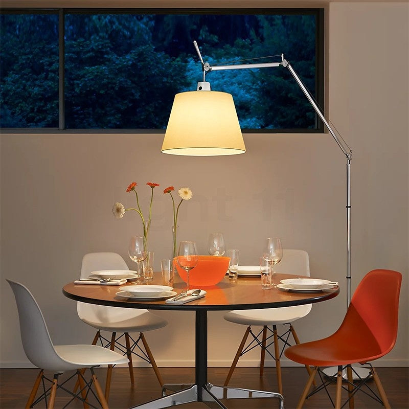 Simple Swing Arm Floor Lamp