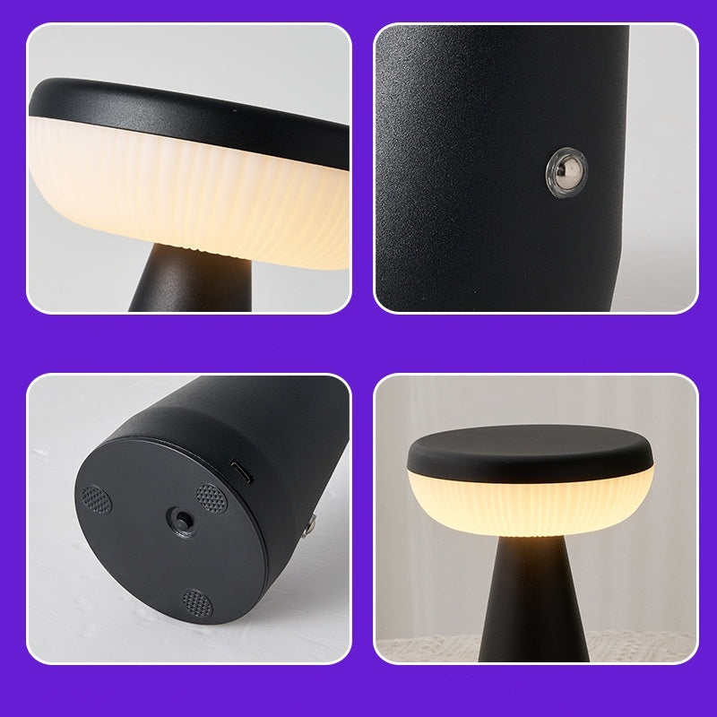 Mushroom Night Light, Simple Bedroom Bedside Charging Atmosphere Table Lamp