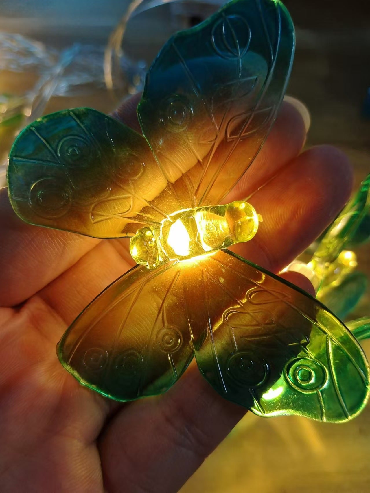 LED lights Butterfly lights string battery lights Outdoor fairy night lights Room wedding decoration lights