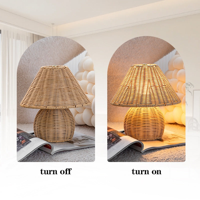 Creative Bamboo Woven Table Lamp