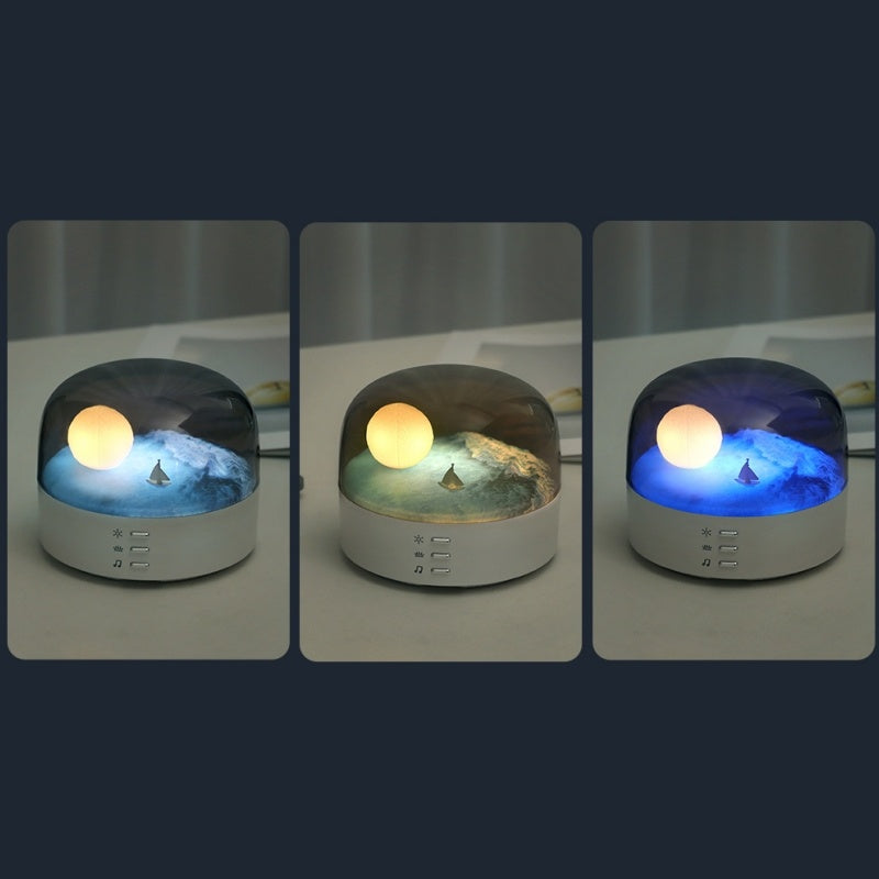 Moon Boat Bluetooth Speaker Night Lamp