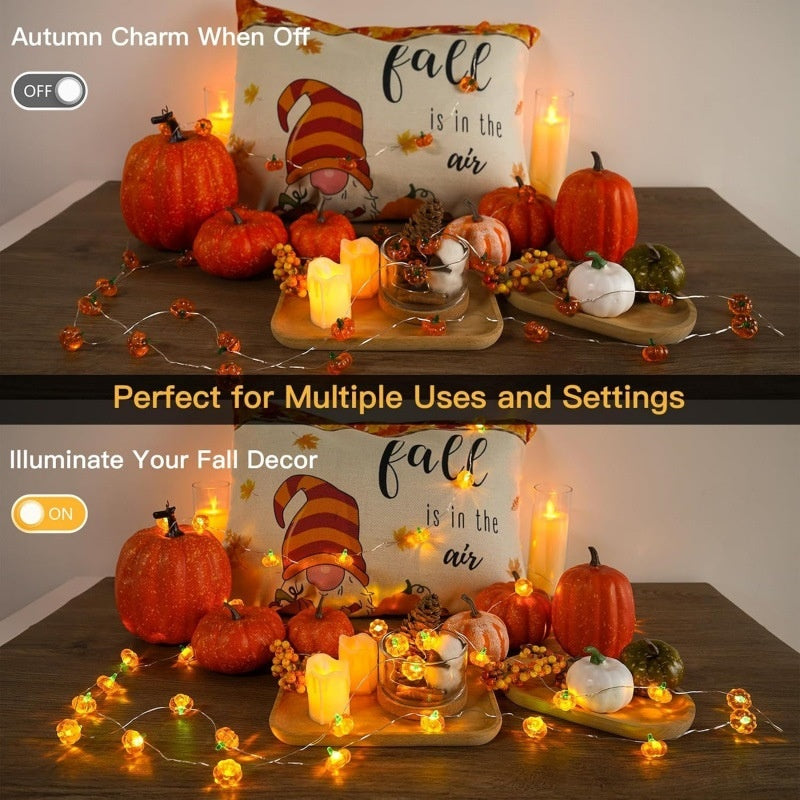Halloween Pumpkin-Shaped Scene Decoration String Of Lights