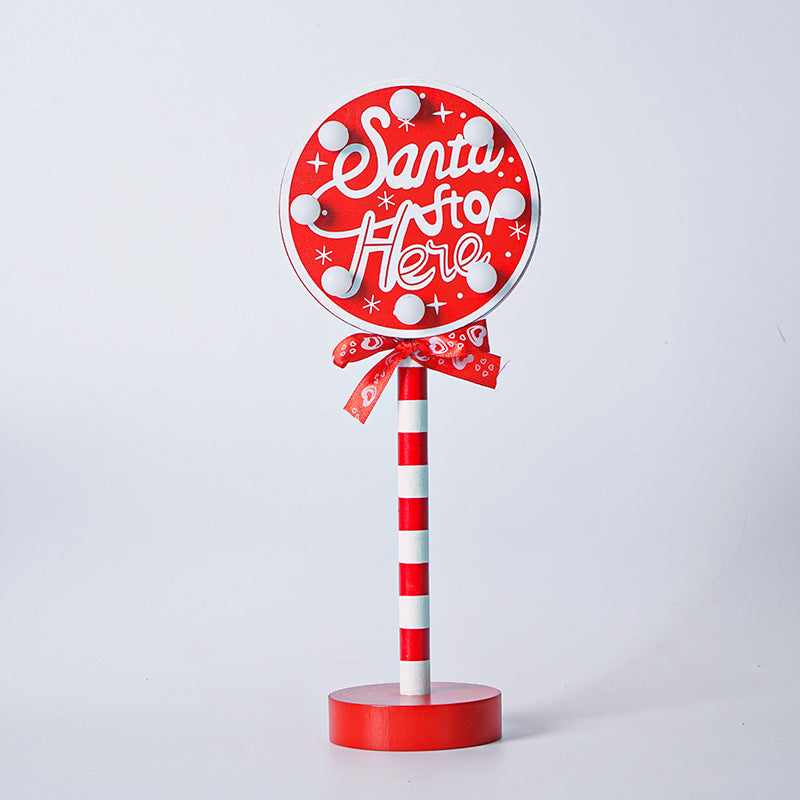 Christmas Festival Road Sign-Shaped Decorative Lights