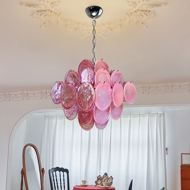 Dreamy And High-End Glass Chandelier For Living Room Dining Room And Bedroom