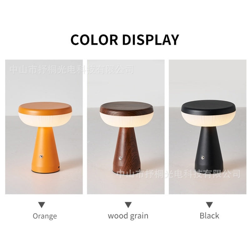 Mushroom Night Light, Simple Bedroom Bedside Charging Atmosphere Table Lamp