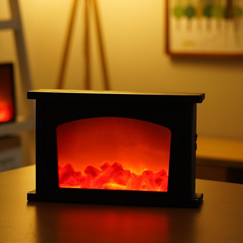 Simulated LED Flame-Shaped Fireplace Decorative Light